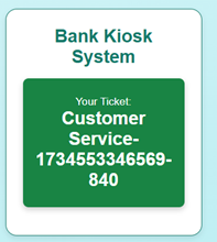 Queue display dashboard